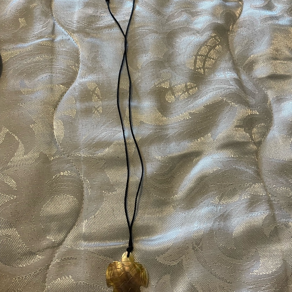 Gold Turtle Pendant Necklace